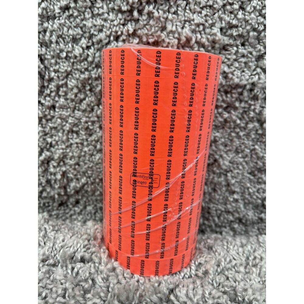 Flourescent Orange With Black Reduced Labels 10 Pack New